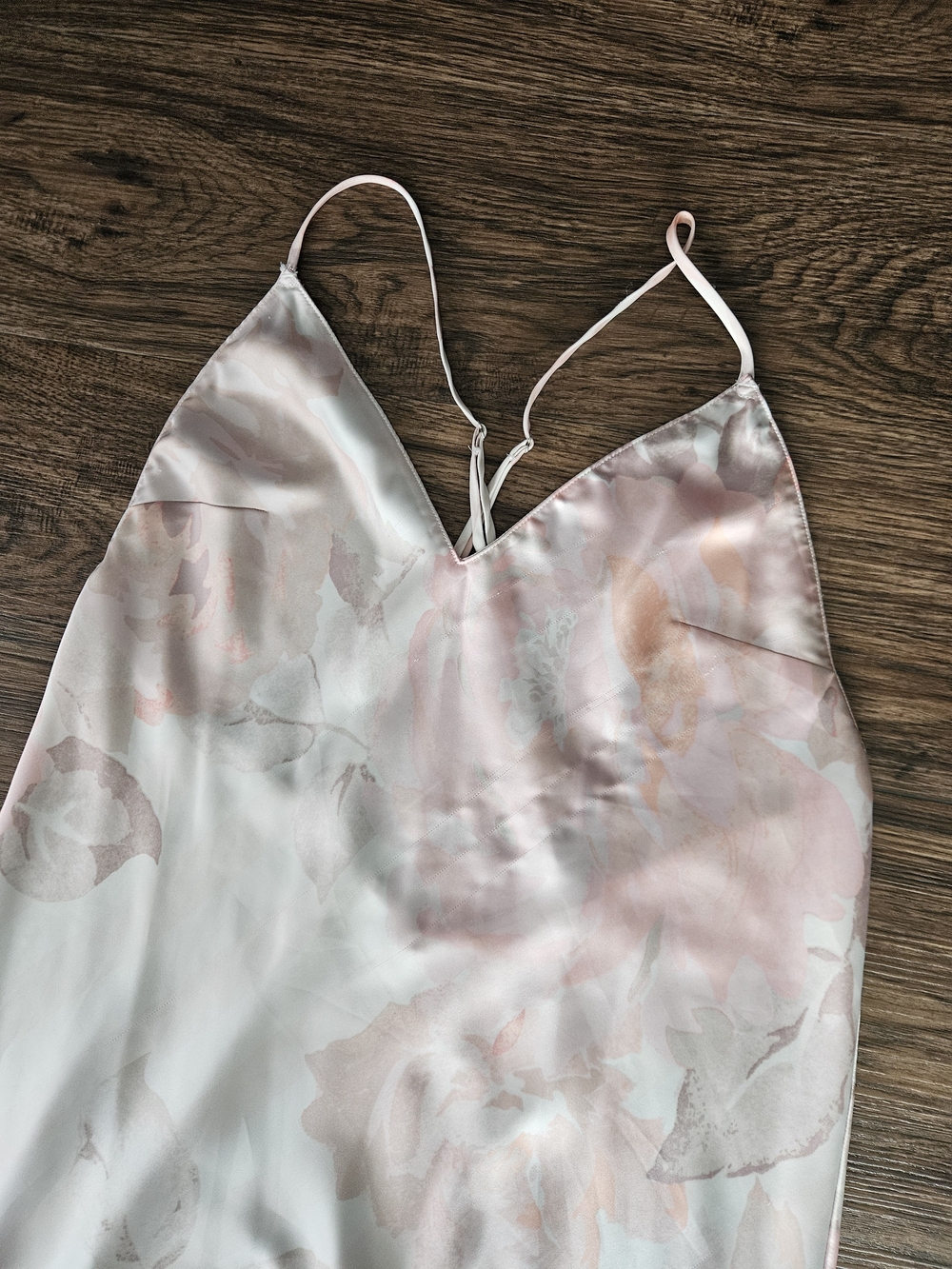 Victoria's Secret Floral Satin Slip Dress Nightgown medium - Picture 3 of 13